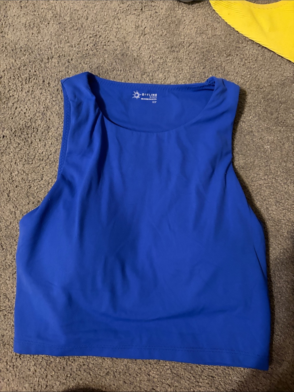Aerie padded blue workout tank